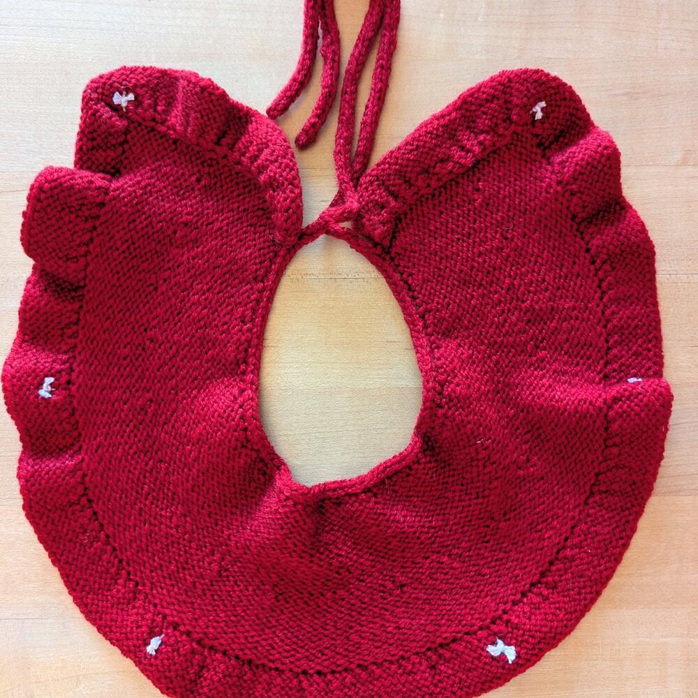 Dog pet handmade handknitted collar costume sweater M - Picture 8 of 11